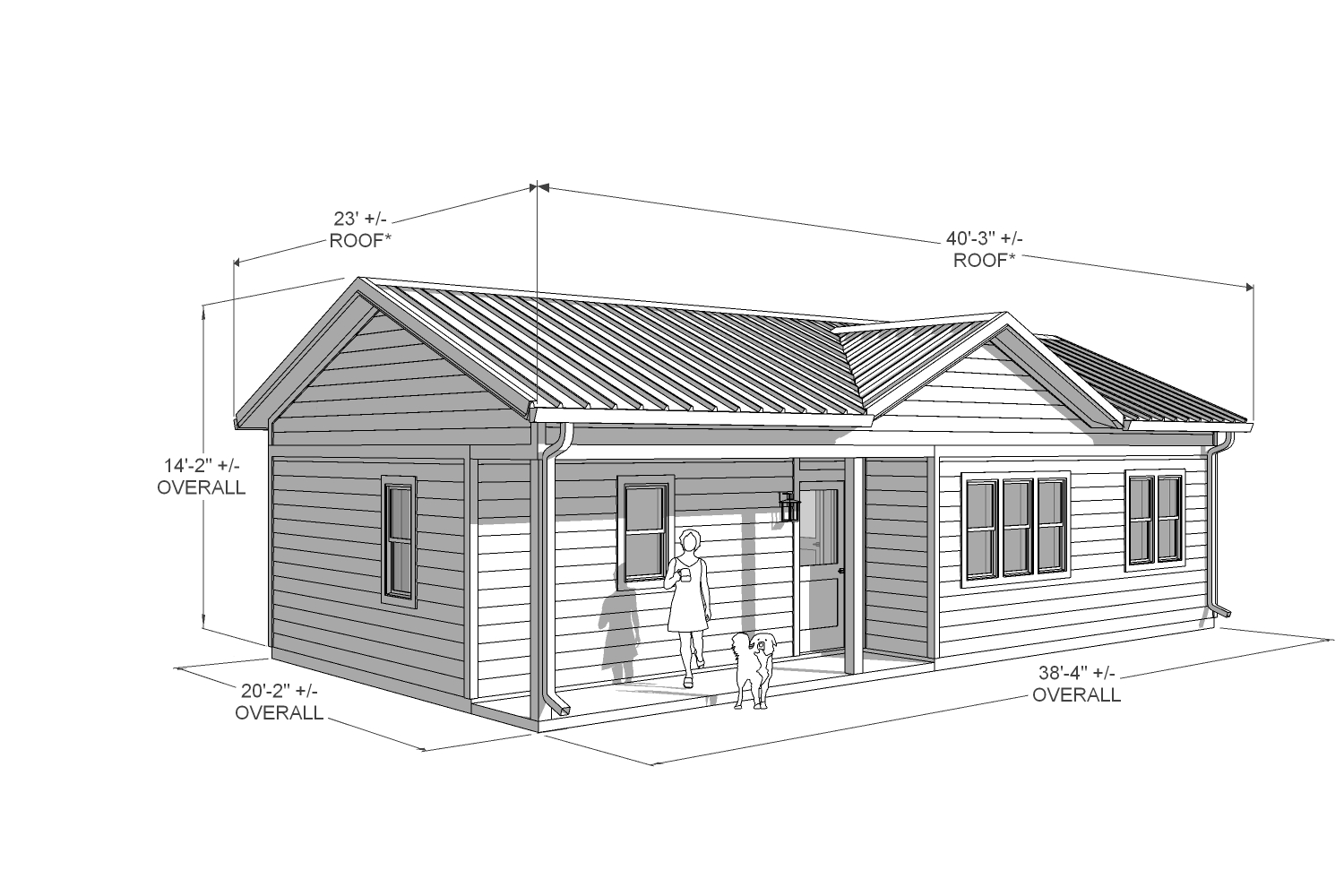 Laurel 650 Traditional front dimension drawing